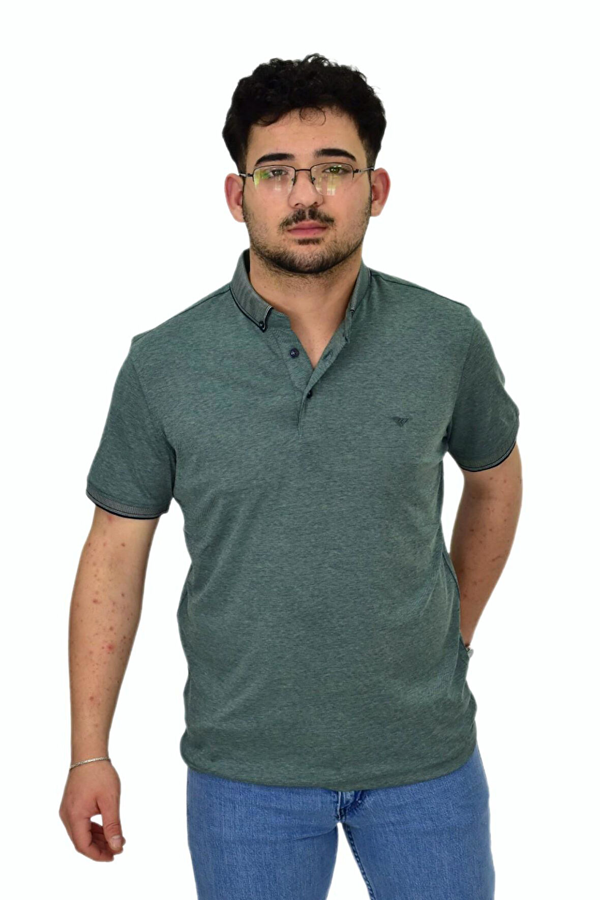 Erkek Polo Yaka Merserize Tişört 1000 BGL-ST04532