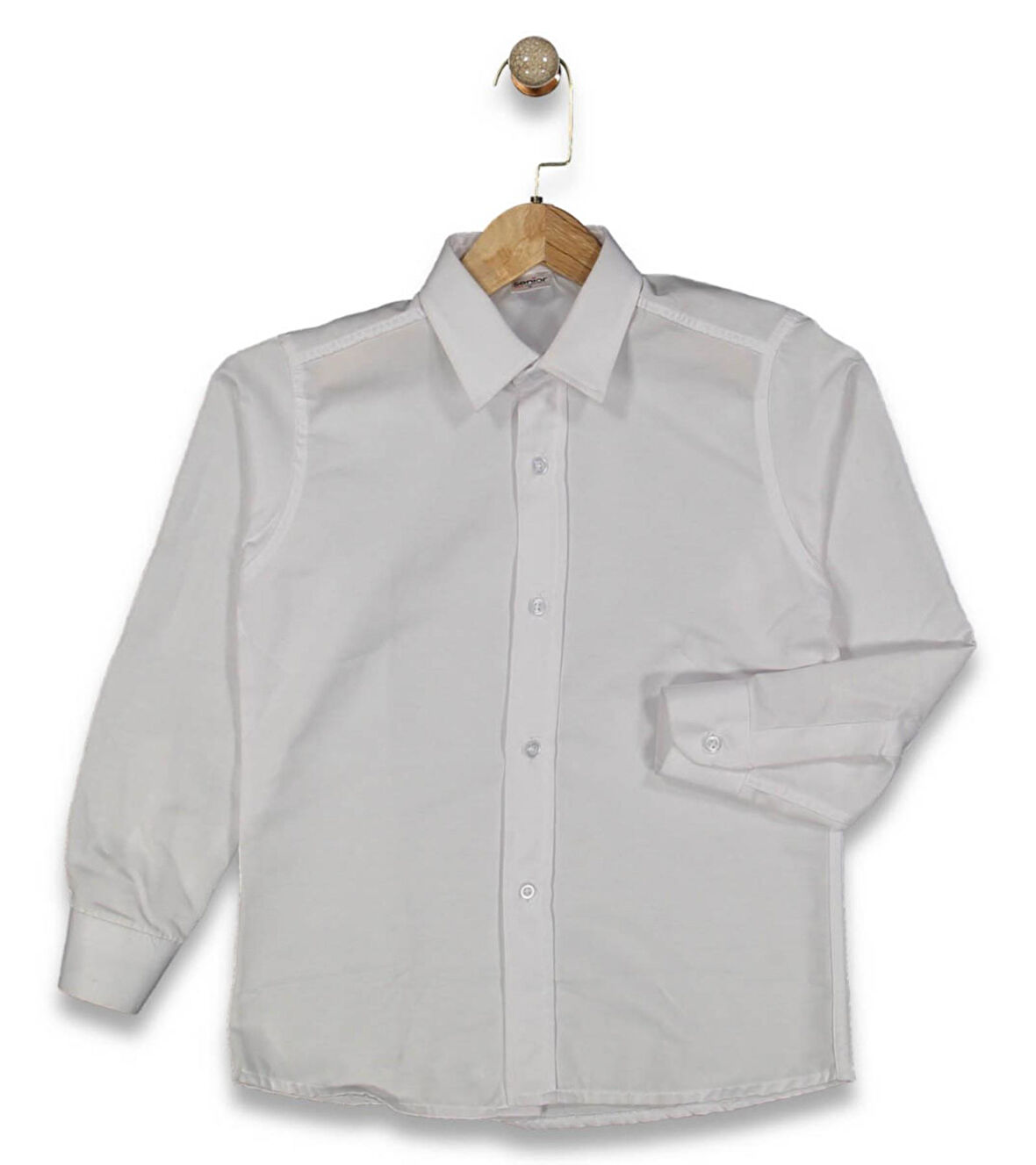 Erkek Çocuk Beyaz Uzun Kol Gömlek BGL-ST04547