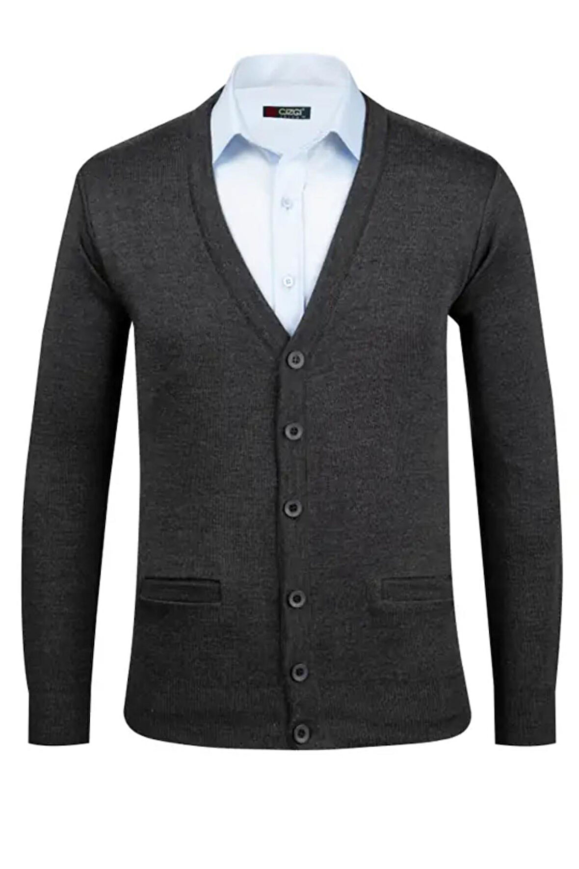 Erkek V Yaka Triko Hırka Düğmeli 4241M BGL-ST04560