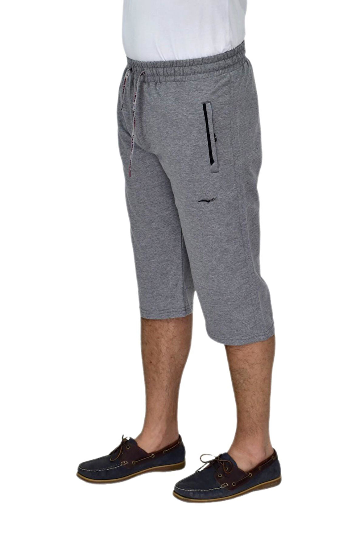 Erkek Büyük Beden Rahat Kesim Düz Paça Likralı Kumaş Kapri BGL-ST04617