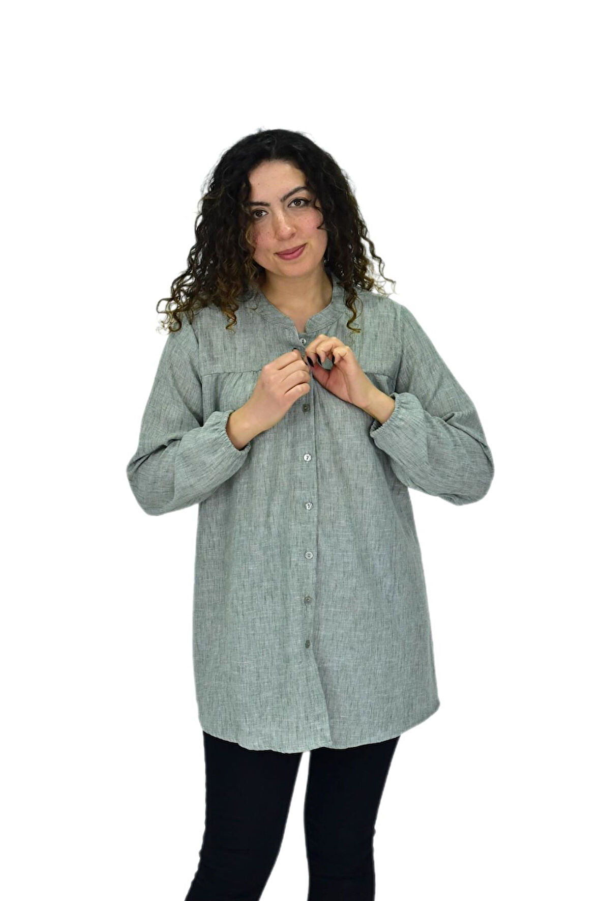 Kadın Kol Lastikli Bluz BGL-ST04645