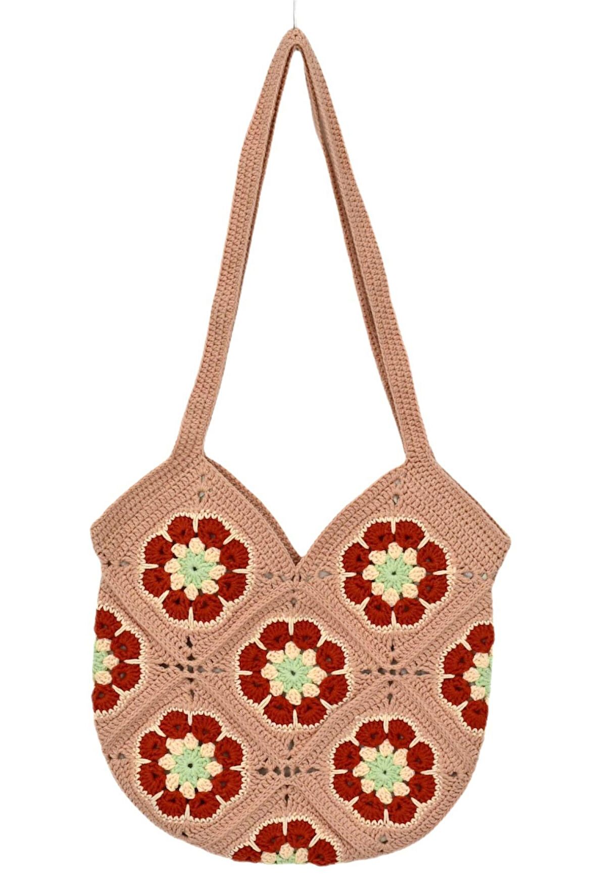 El Örgüsü Motif Desenli İçi Astarlı Omuz Çanta BGL-ST04725