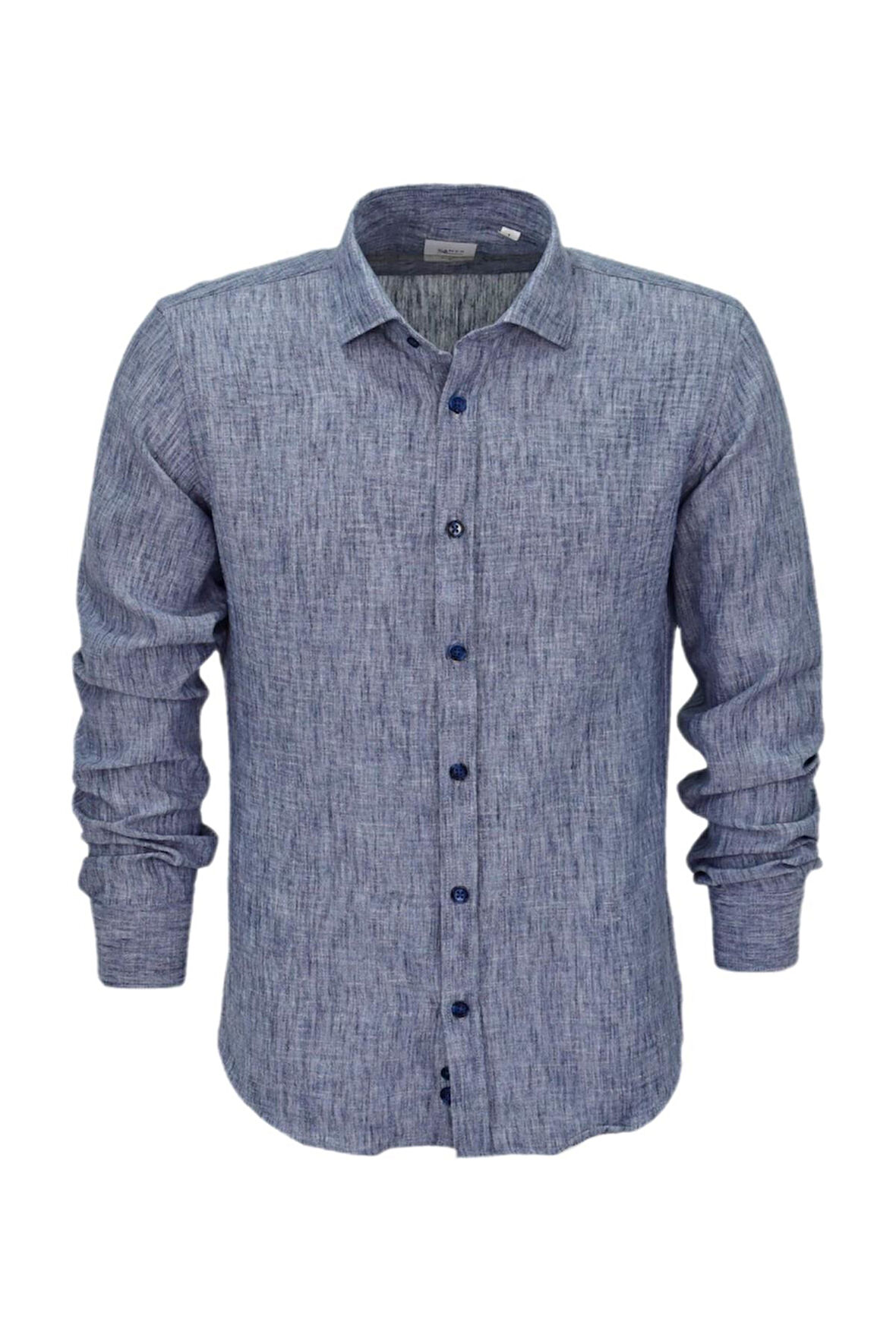 Erkek Yazlık Slim Fitt Uzun Kol Gömlek 2431 BGL-ST04755