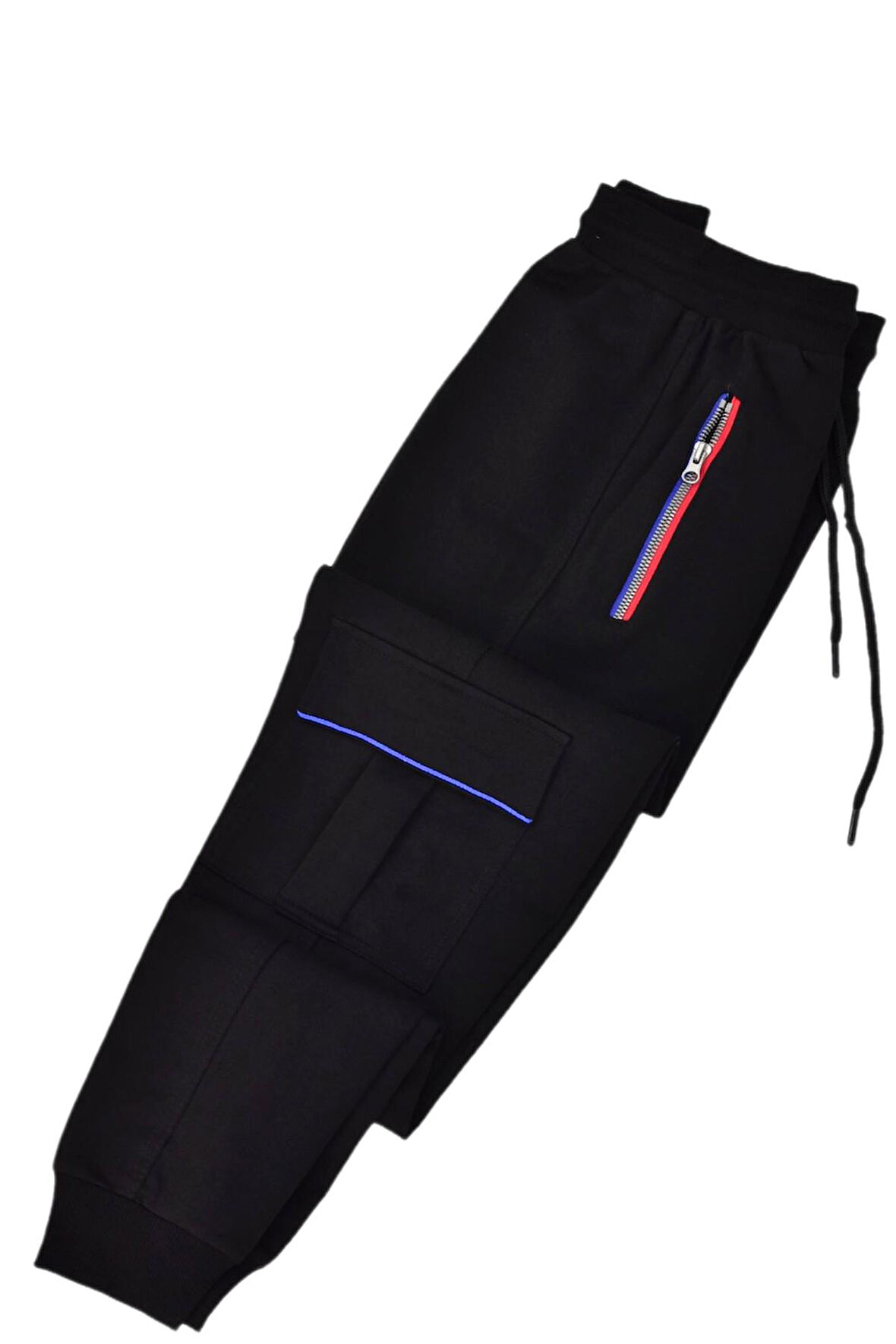 Kadın Kargo Cepli Manşetli Tek Eşofman Altı BGL-ST04769