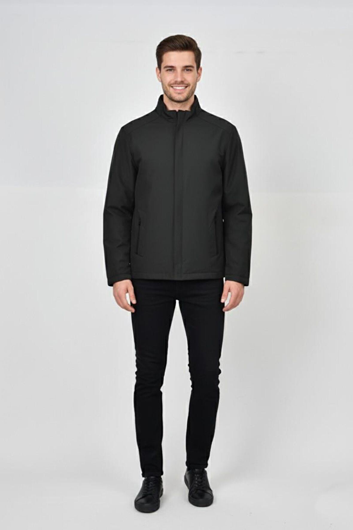 Erkek Hakim Yaka İçi Polarlı Spor Mont 99546 BGL-ST04879