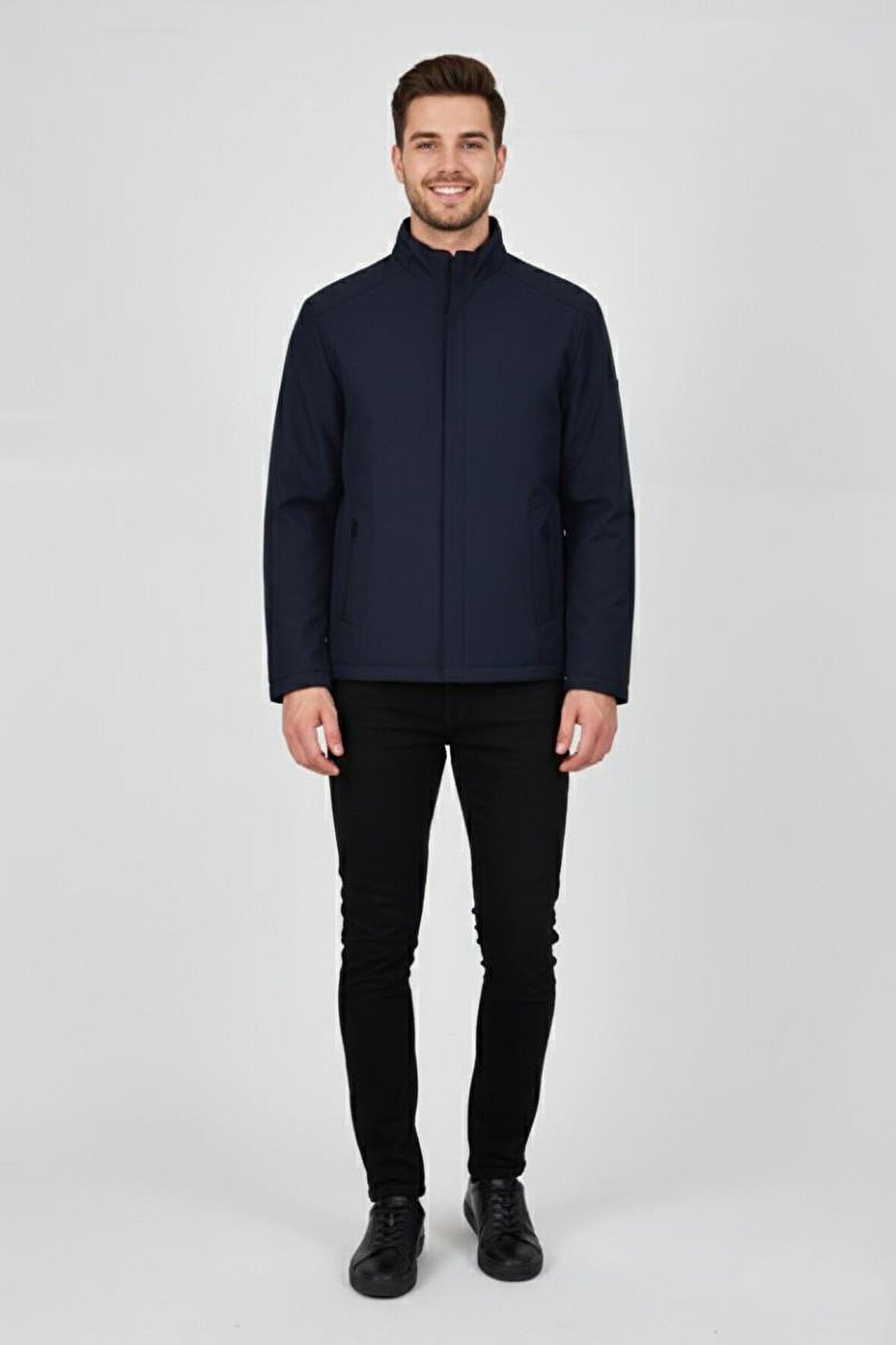 Erkek Hakim Yaka İçi Polarlı Spor Mont 99546 BGL-ST04879