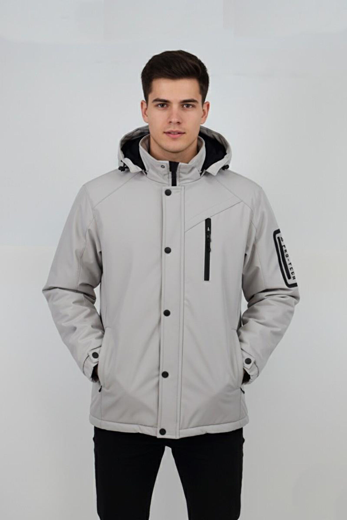 Erkek Kapüşonlu Spor Mont Regular Fit 3013 BGL-ST04908