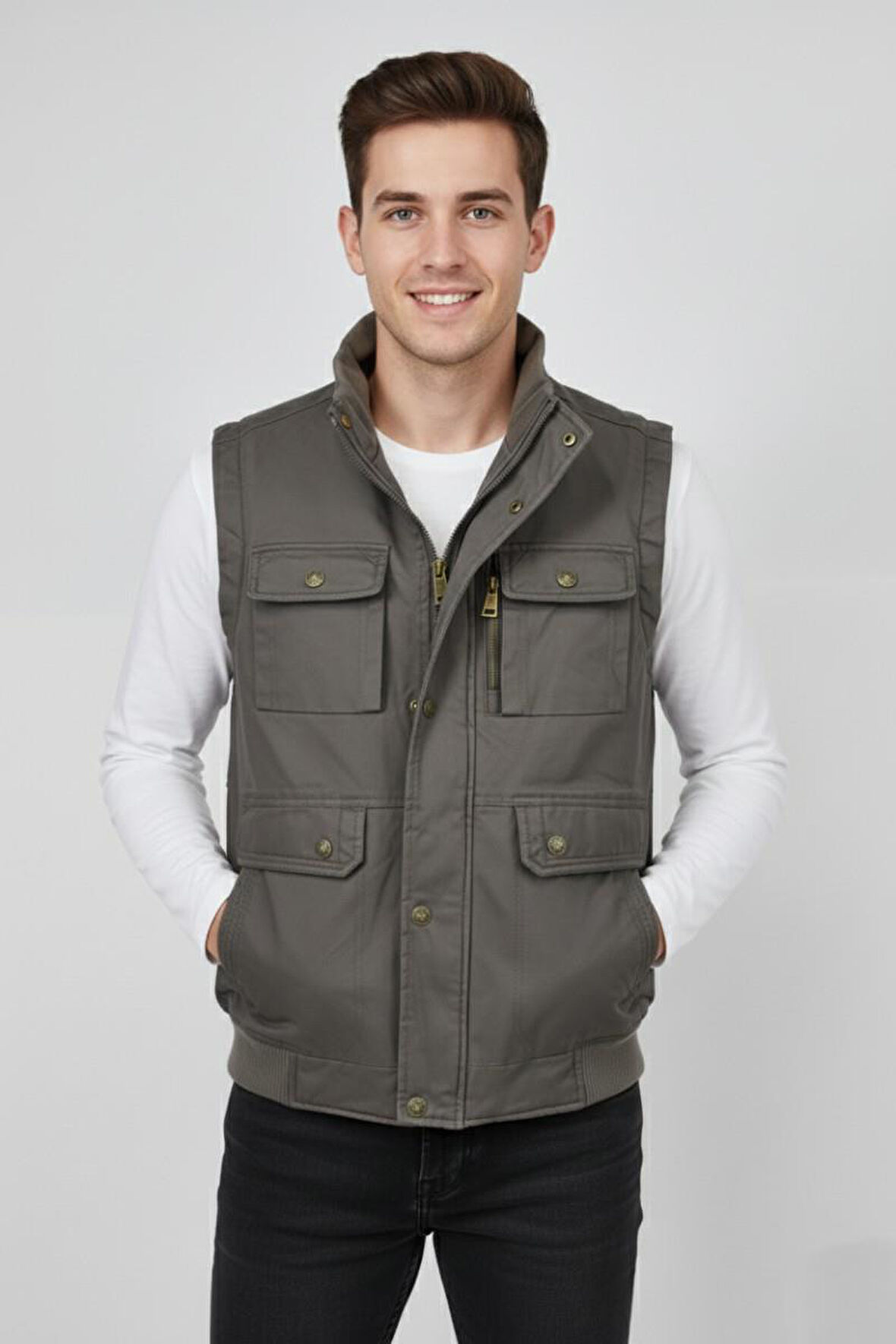 Erkek Kışlık İçi Peluş Spor Avcı Yelek 4101 BGL-ST04910