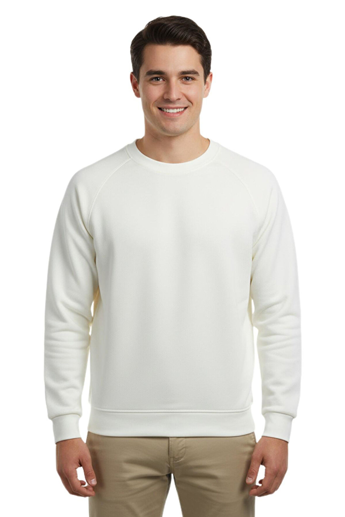 Erkek Spor Reklam Kol Sweatshirt Regular Fit BGL-ST04951