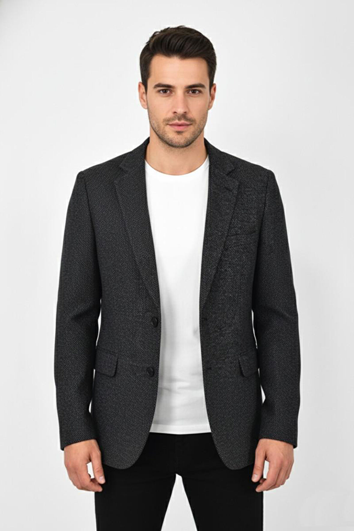 Erkek Kışlık Kumaş Tek Ceket 4 Drop BGL-ST04984
