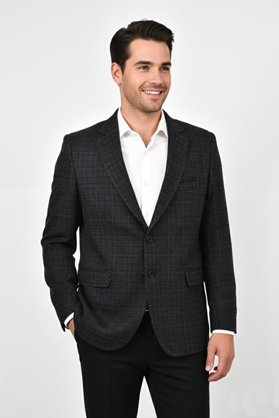 Erkek Kışlık Kumaş Tek Ceket 4 Drop BGL-ST04987