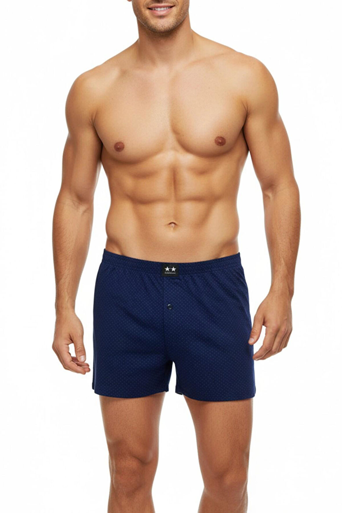 Erkek Penye Baskı Desenli Boxer  BGL-ST05011