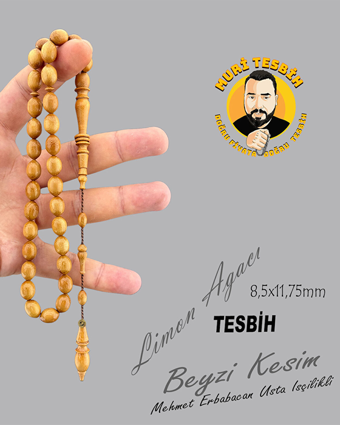 MEHMET ERBABACAN LİMON AĞACI BEYZİ KESİM 8,5X11,75mm