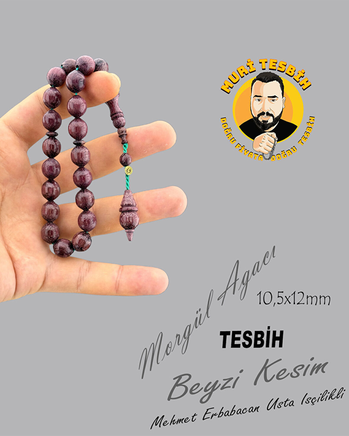 MEHMET ERBABACAN  MASKOT  MORGÜL  BEYZİ KESİM 10,5X12mm