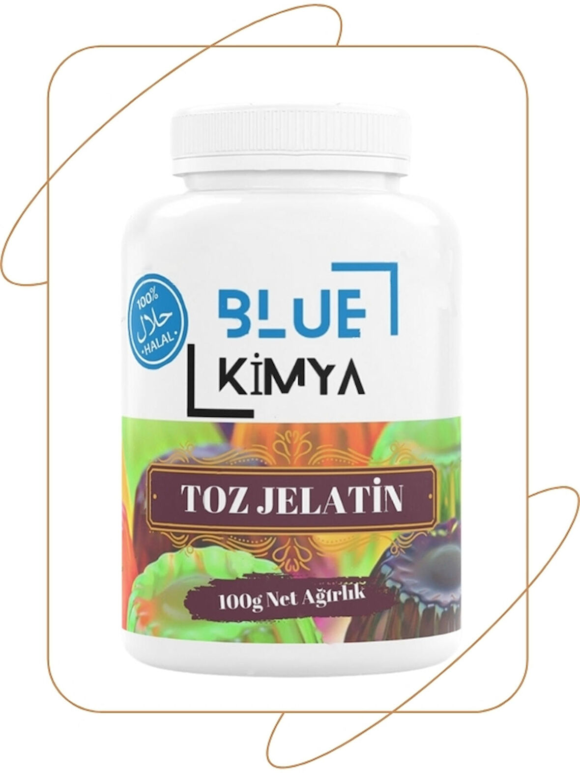 Jelatin Toz 100 Gr (HELAL SIĞIR JELATİNİ) Gelatin Powder