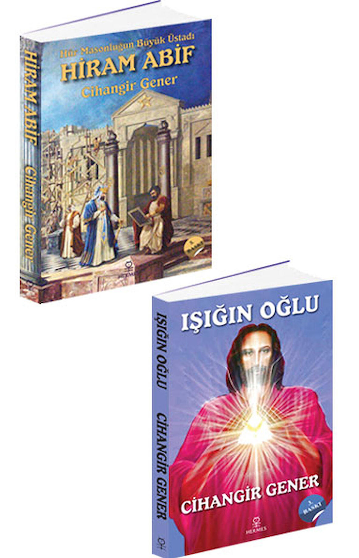 Hür Masonluğun Büyük Üstadı Hiram Abif - Işığın Oğlu - Cihangir Gener 2 Kitap Set