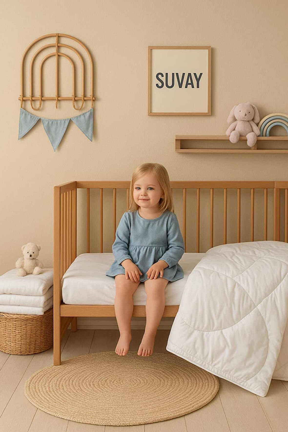 Bebek Yorganı – Çocuk Yorgan Seti - Yumuşak & Nefes Alabilir – 100 x 150 cm - Baby Shower Hediyelik