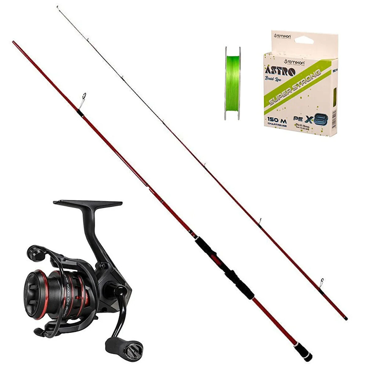 Okuma Ceymar 1000 - Okuma Red Spin 212cm 1-12gr LRF Olta Seti