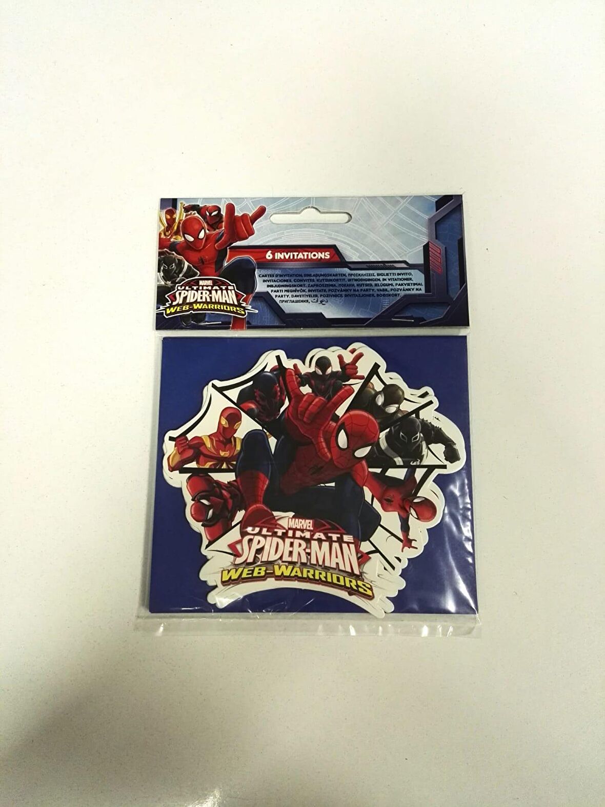 SPİDERMAN DAVETİYE SET 6'LI