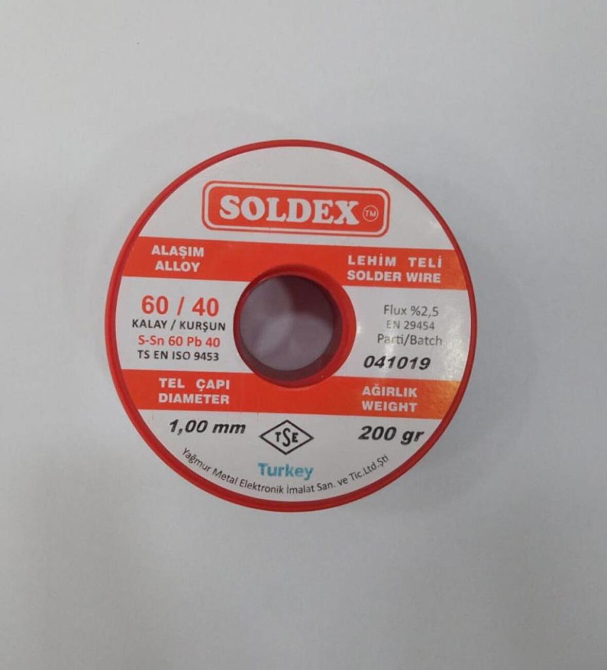 SOLDEX 1.00 MM 200 GR.LEHİM ATMA TELİ