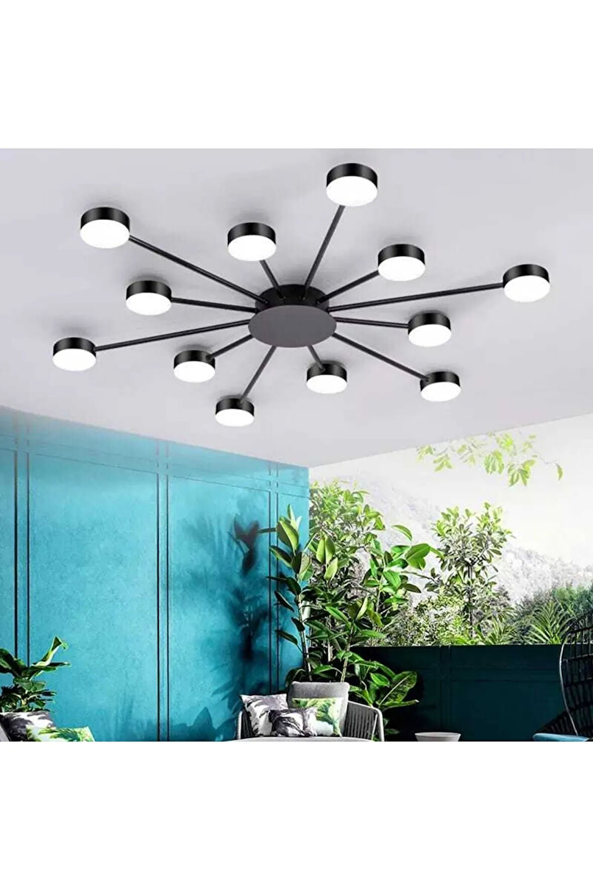 Modern Led Tavan Avize 12'li