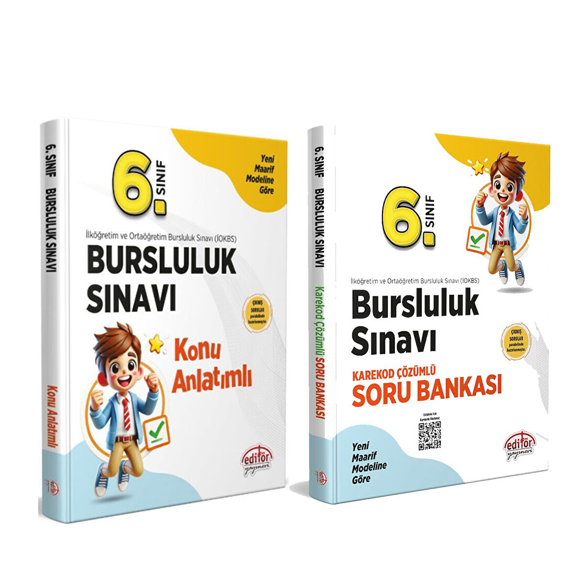 Editör Yayınları 6. Sınıf Bursluluk Sınavı Konu ve Soru Bankası Seti 2 Kitap