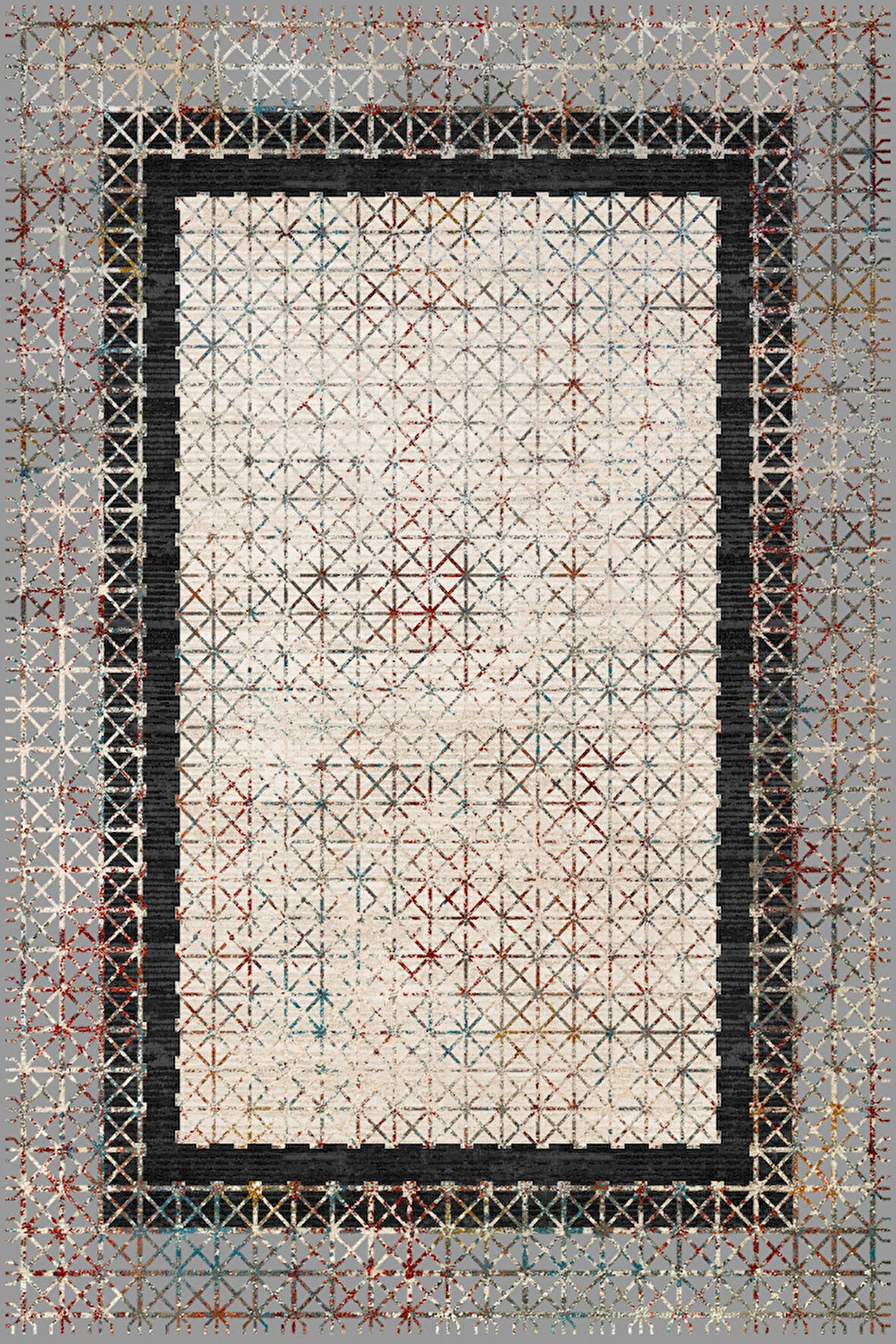 Pamuk Dokuma Taban Kaymaz Yıkanabilir Klasik Desenli  Salon Halısı Mutfak Halısı Koridor Halısı