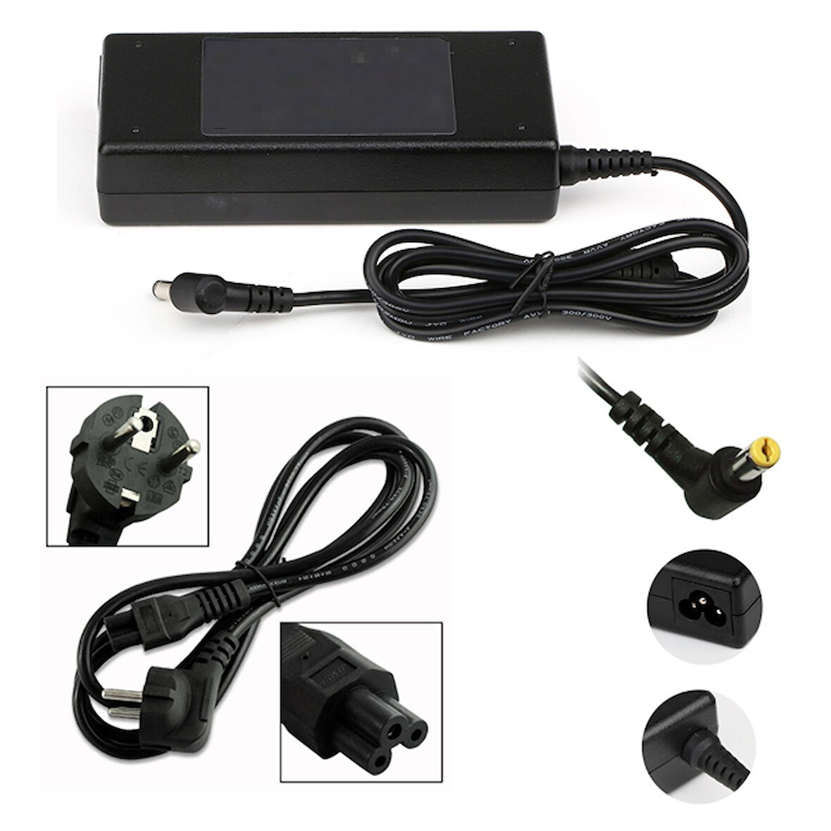 Acer G196HL, G196HQL, G206HL, G206HQL, G206HQLCB Uyumlu Monitör Adaptörü Şarj Aleti Şarj Cihazı