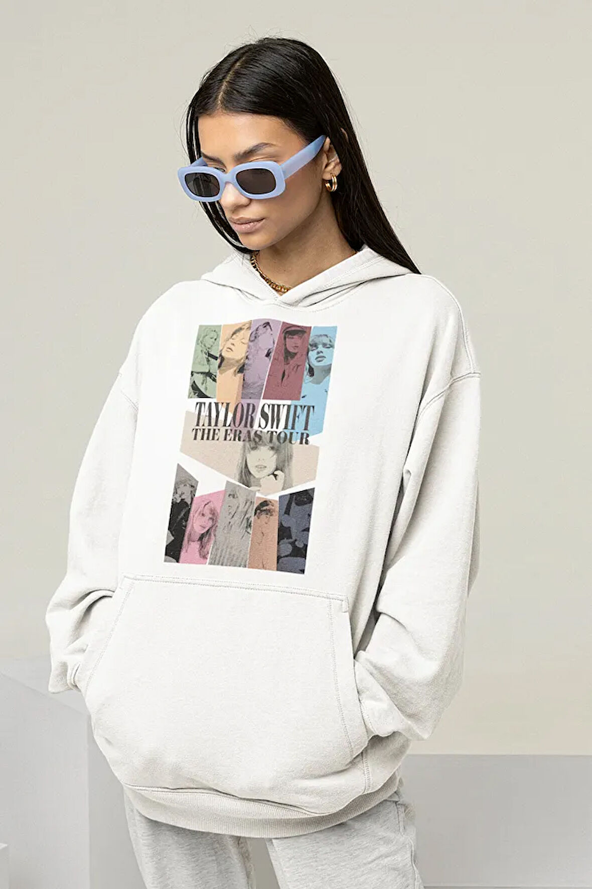 Taylor Swift The Eras Tour Baskılı Unisex Oversize Şarkıcı Hoodie