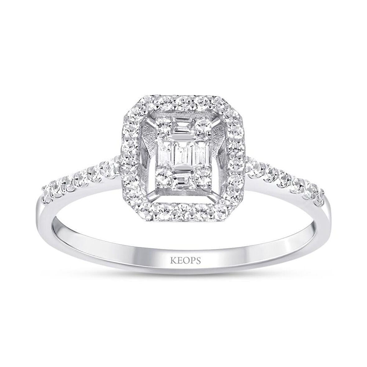 0.29 Karat Baget Pırlanta Yüzük