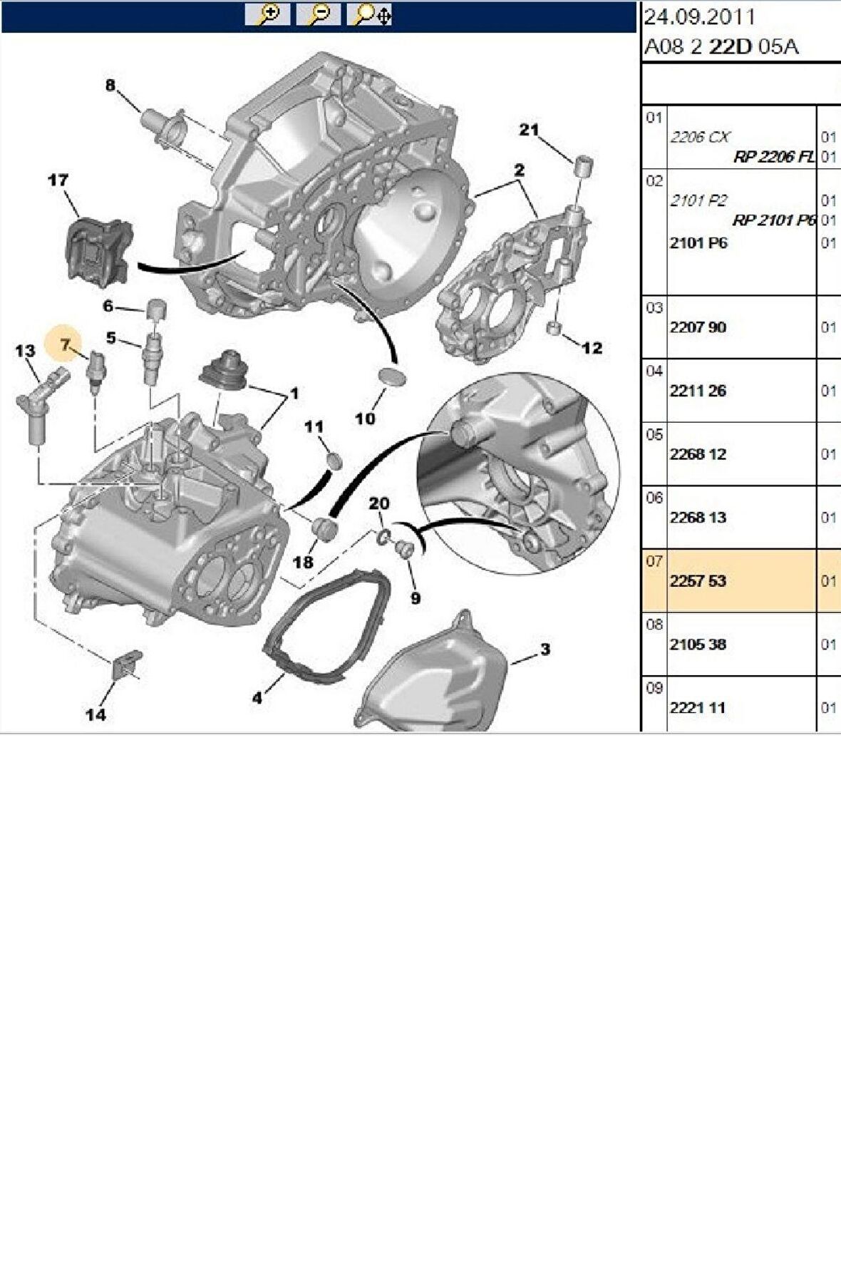 Geri Vites Müşürü 206 Boxer (2257.53-TU5JP4)