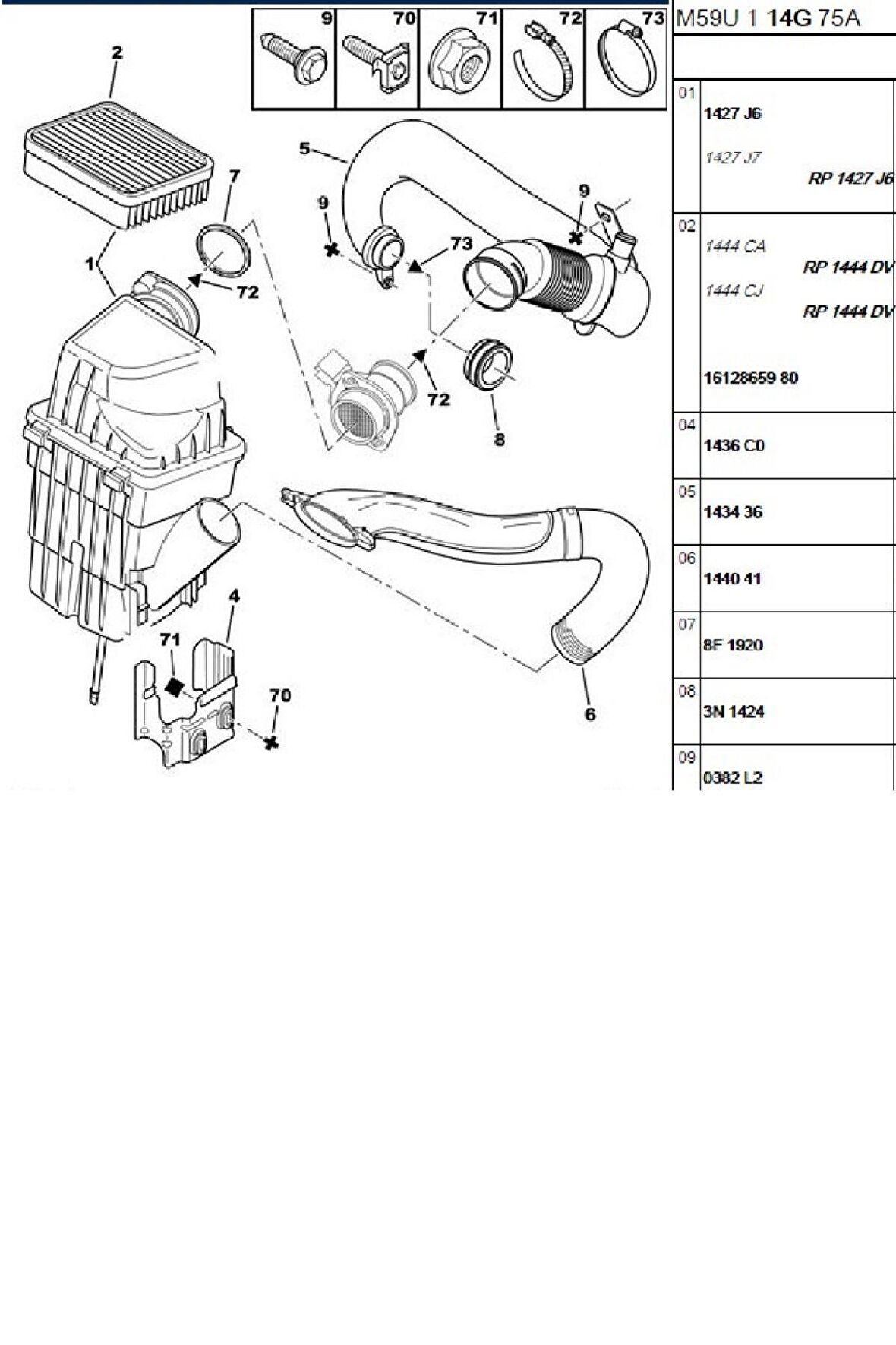 Hava Filtresi DW8 (1444.VQ-50014014-1444TF)