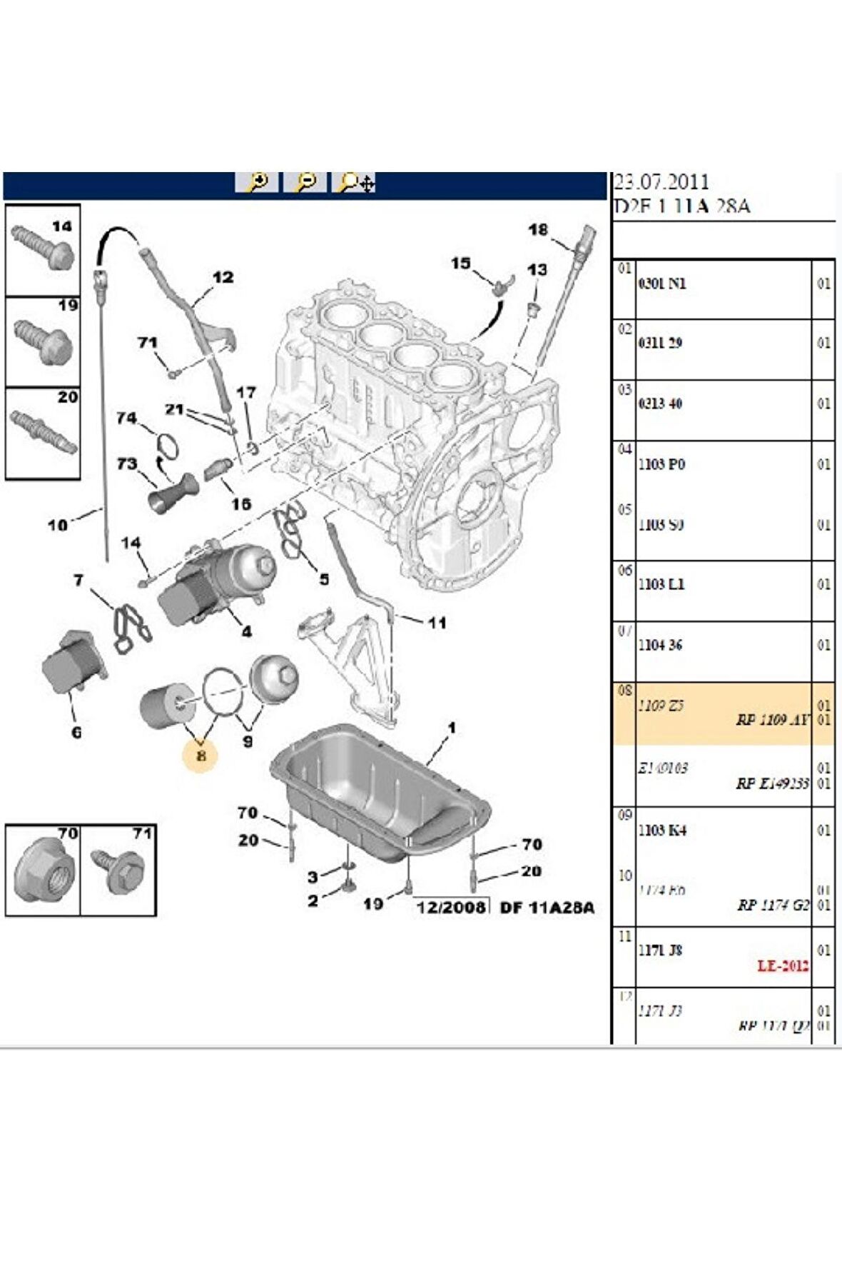 Yağ Filtresi DV4 1,4HDİ DV6 1,6 HDİ Tüm Modeller