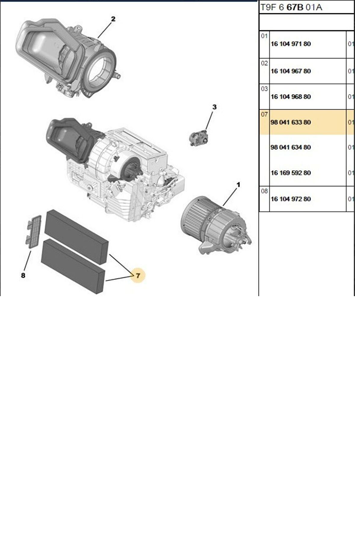 Polen Filtresi 308 508 DS4 DS9 (9804163380)