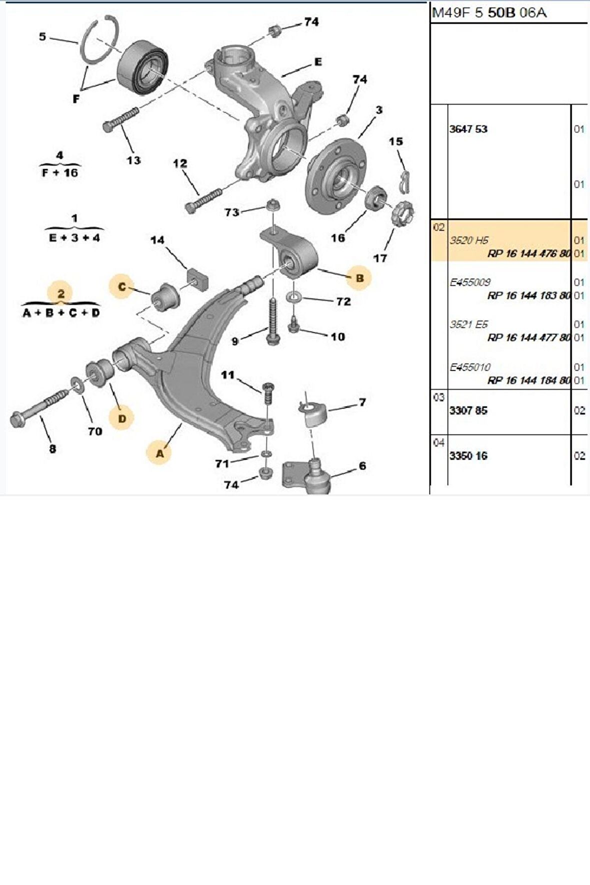 Salıncak Sol 18MM 306-Partner Berlingo-96>07(01901-3520.H5)