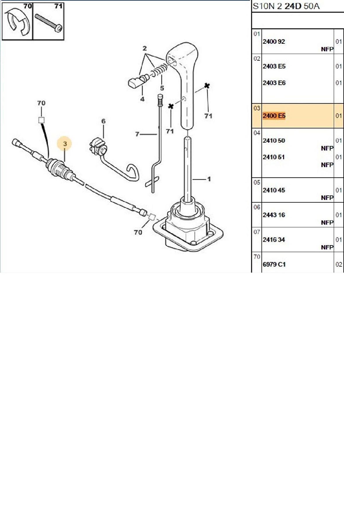 Vites Halatı 106 Saxo (2400.E5)