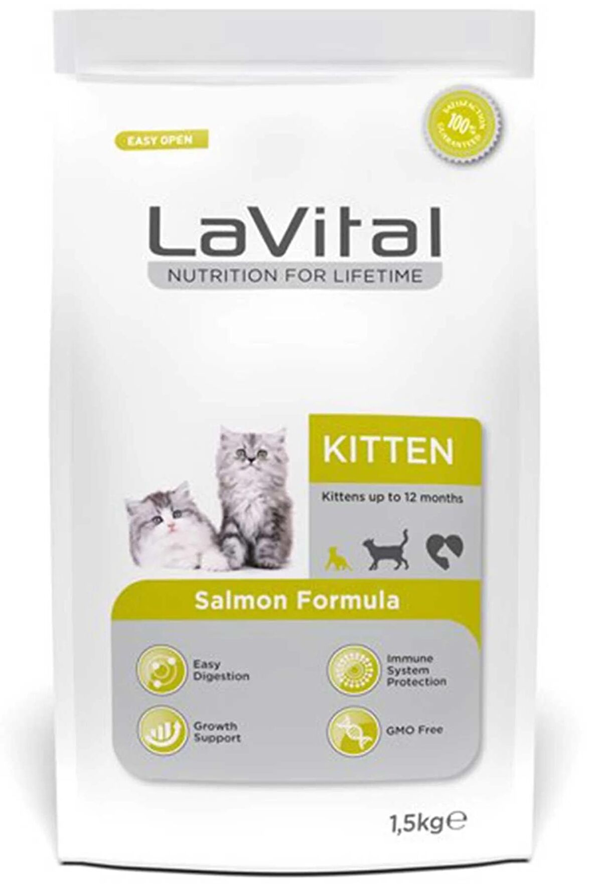 Lavital kitten kedi 1,5kg somonlu yavru kedi maması