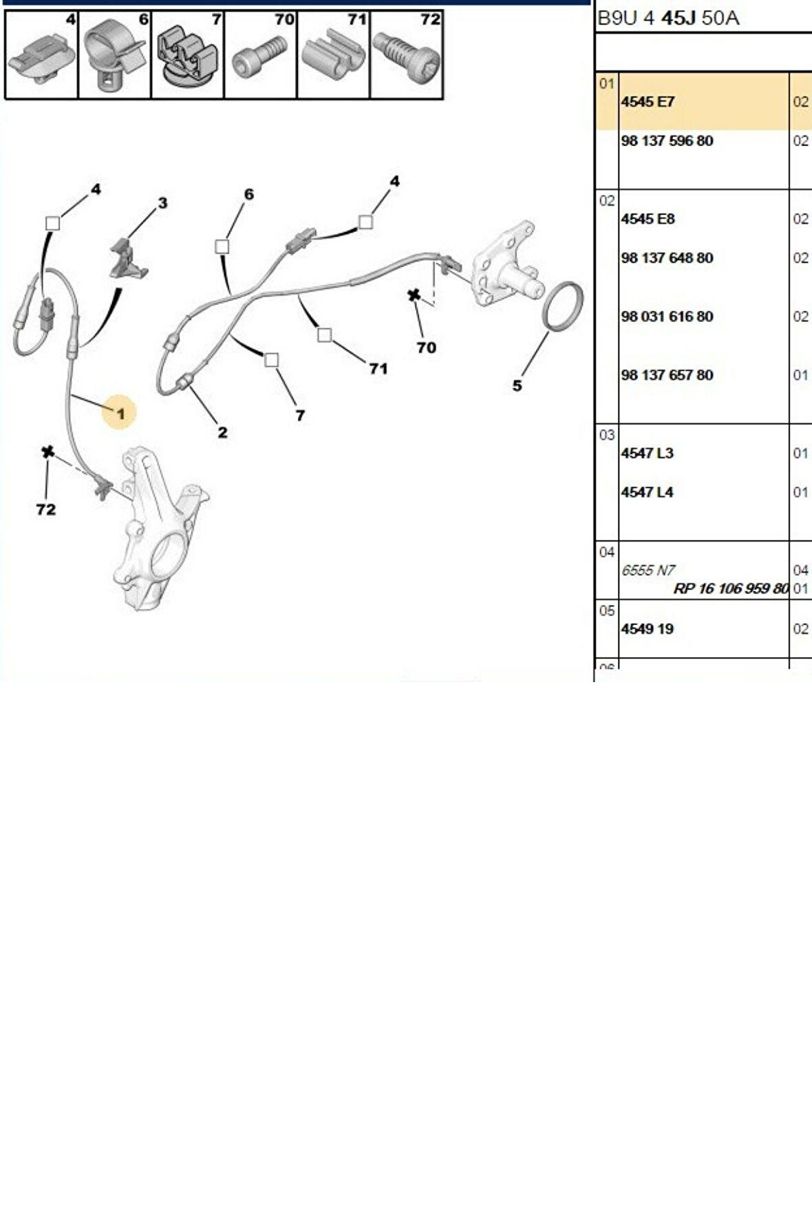 Ön Abs Sensörü Tepee Berlingo C4 Picasso (HLS8110-4545.E7)