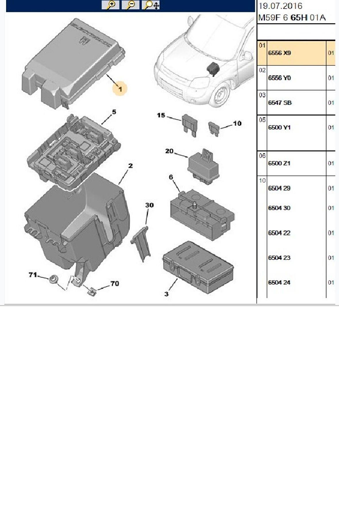 Sigorta Kutu Üst Kapak Partner Berlingo (6556.X9-BPE260075)