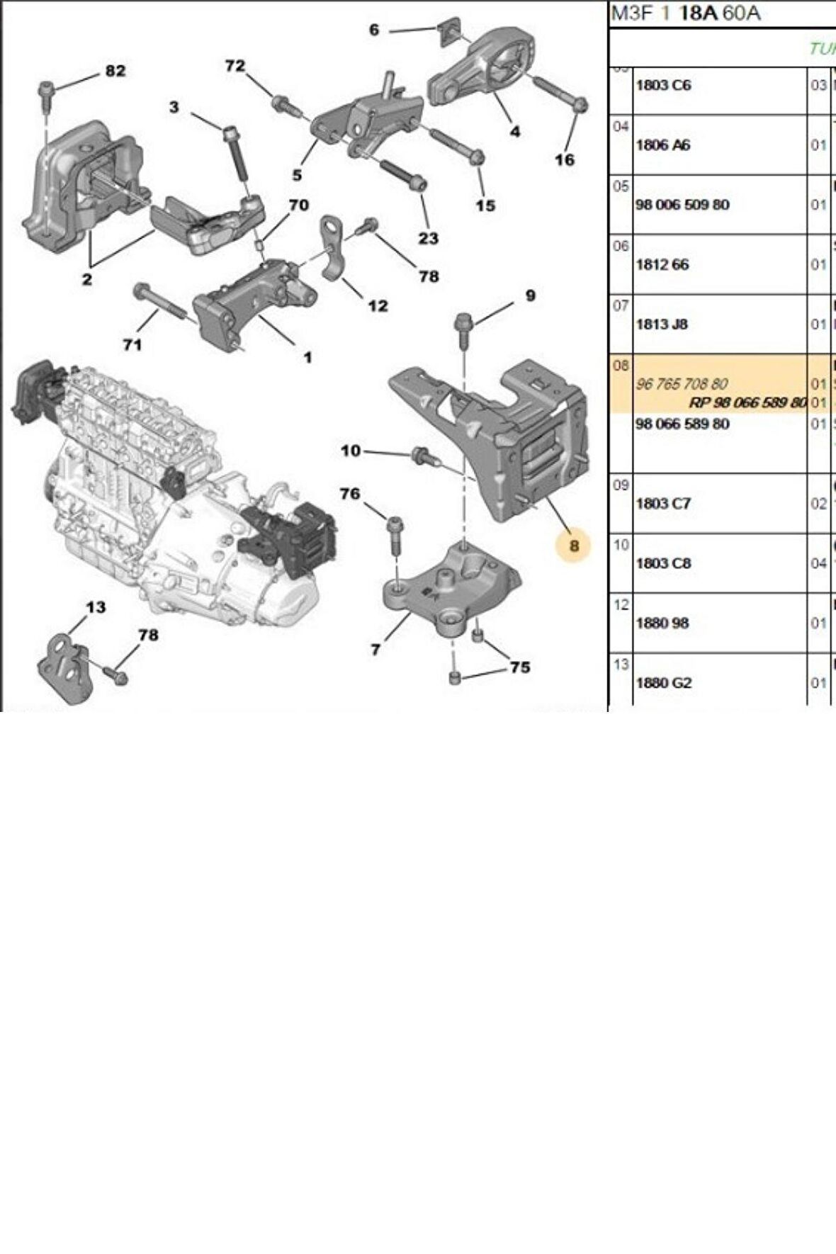 Şanzıman Kulağı 301 (9806658980-MH13155)