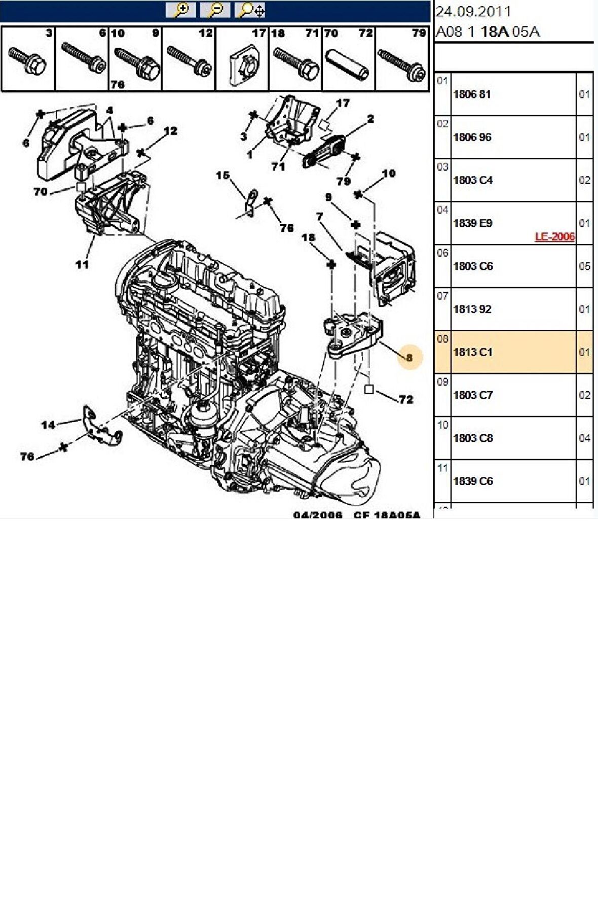 Motor Kulağı 207 208 301 308 C3 C-elysee (1813.C1)