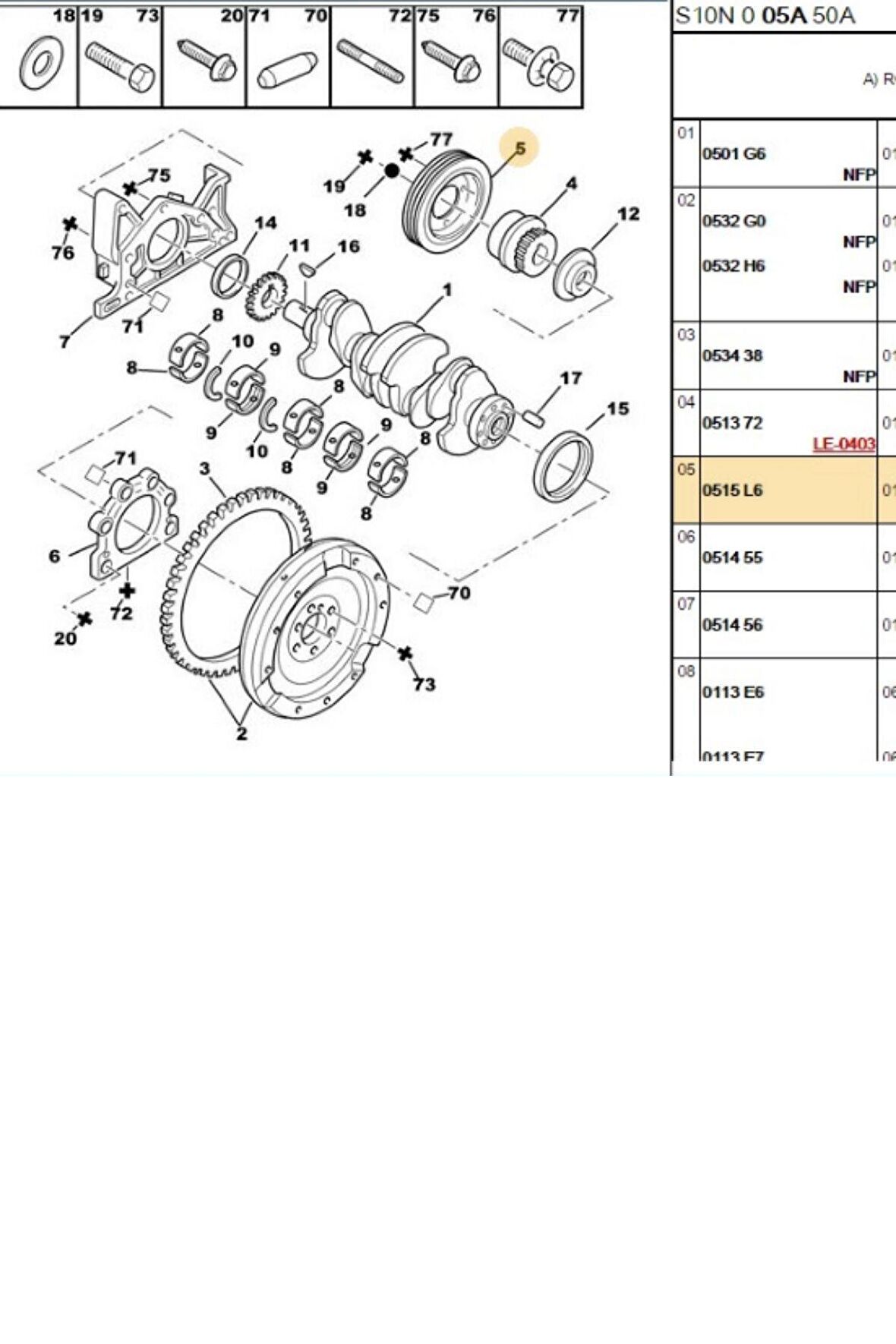 Krank Kasnağı Saxo 106 1,5D (2521512002-0515.L6)