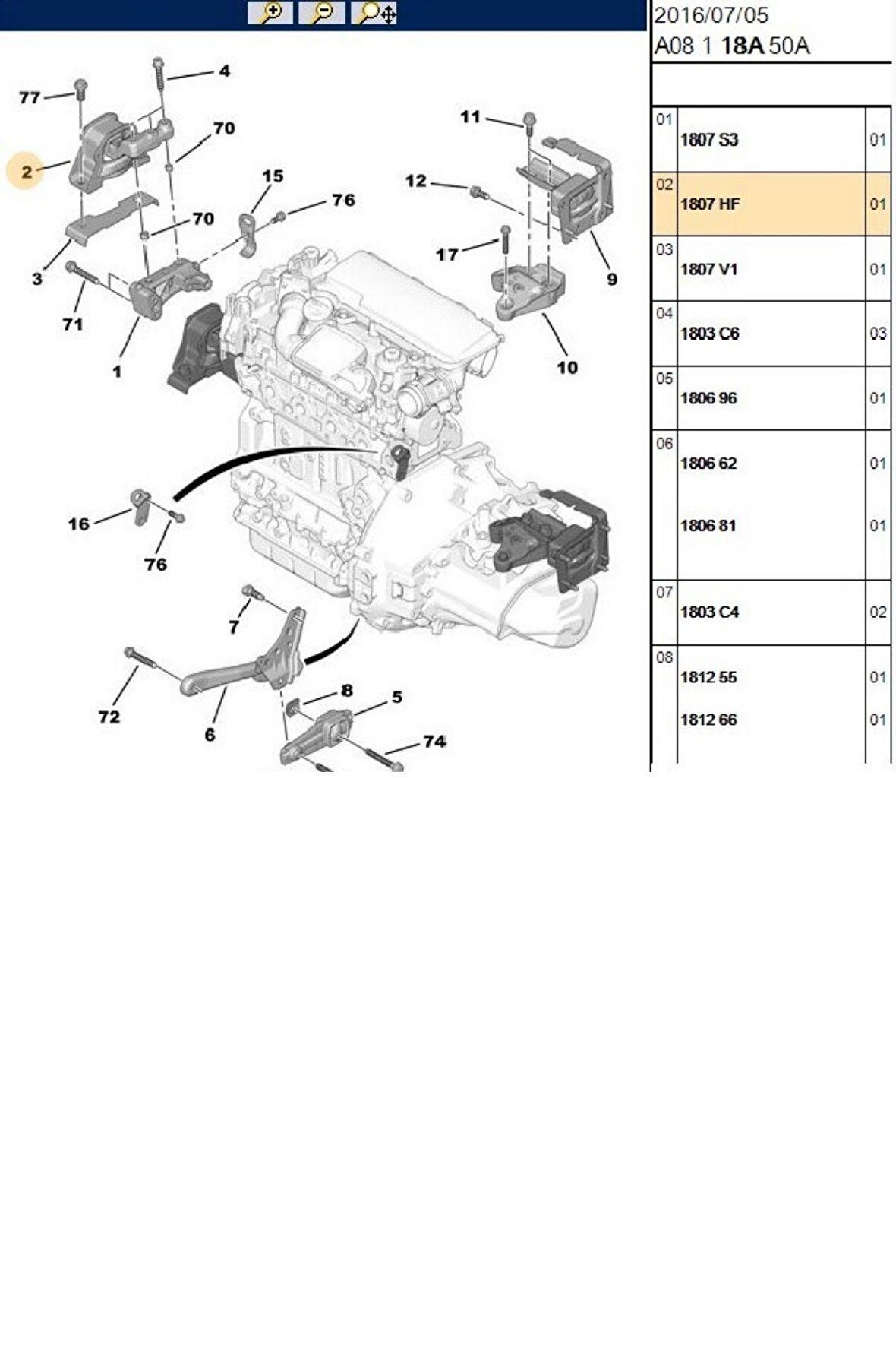 Motor Takozu C3 1007 14HDI 8V (R59843-1807.HF)