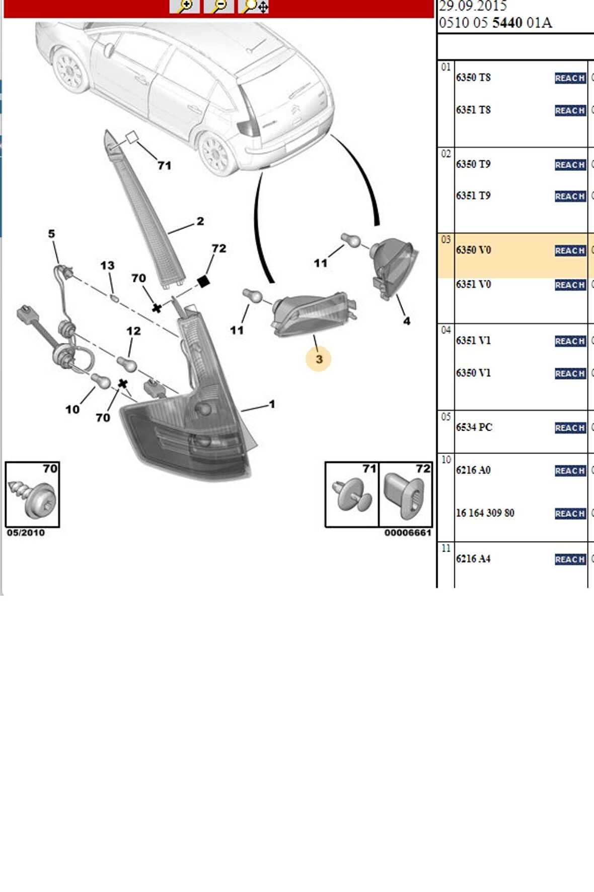 Arka Alt Sol Stop (6350.V0)