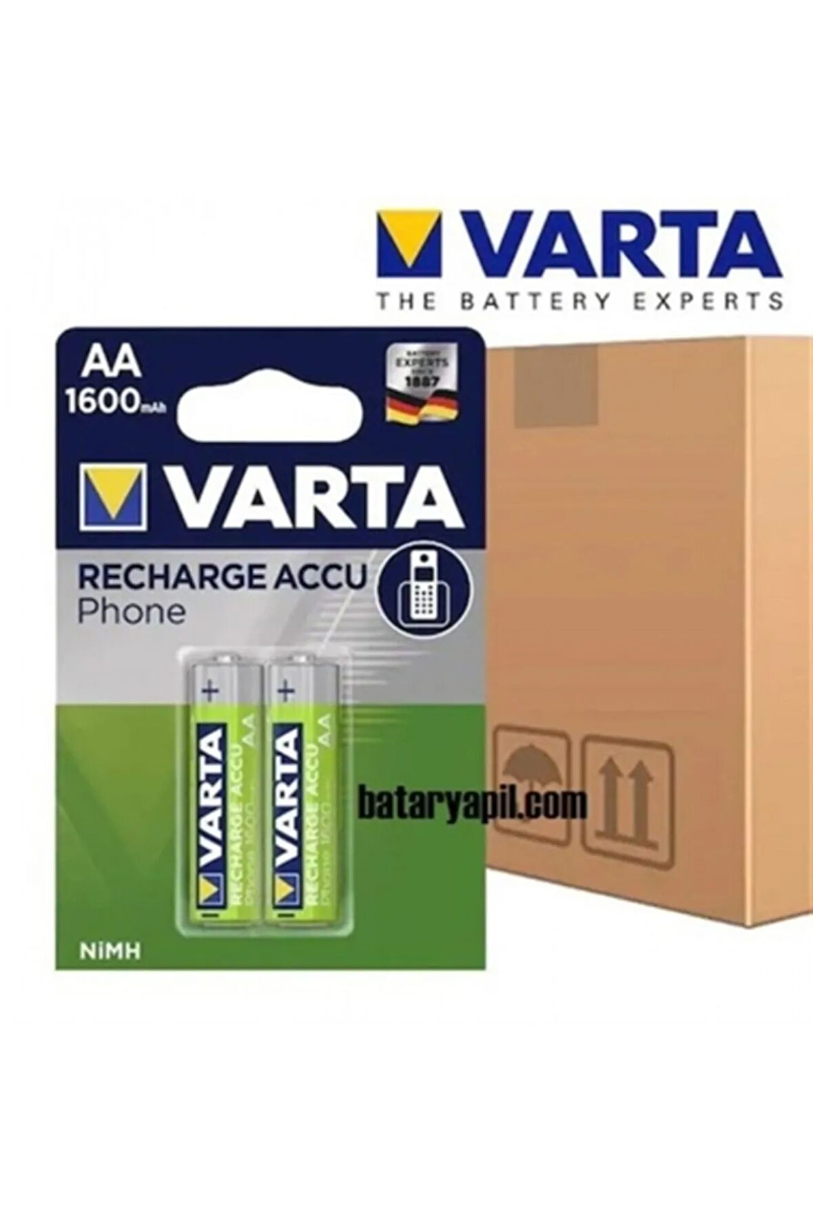 Varta 58399 Phone Şarjlı Kalem Pil Aa 1600 Mah 2'li Kart