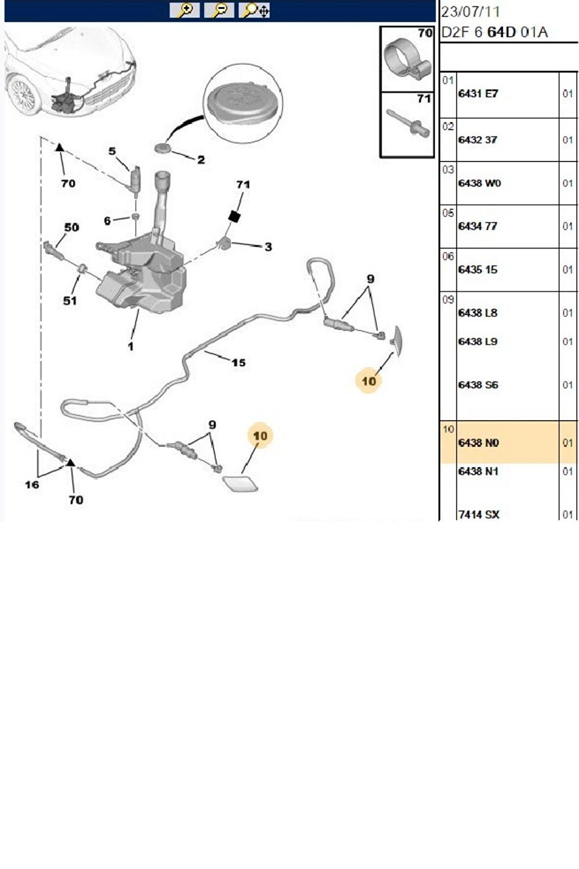 Far Fıskiye Başlığı Sağ C4 (6438.N0)