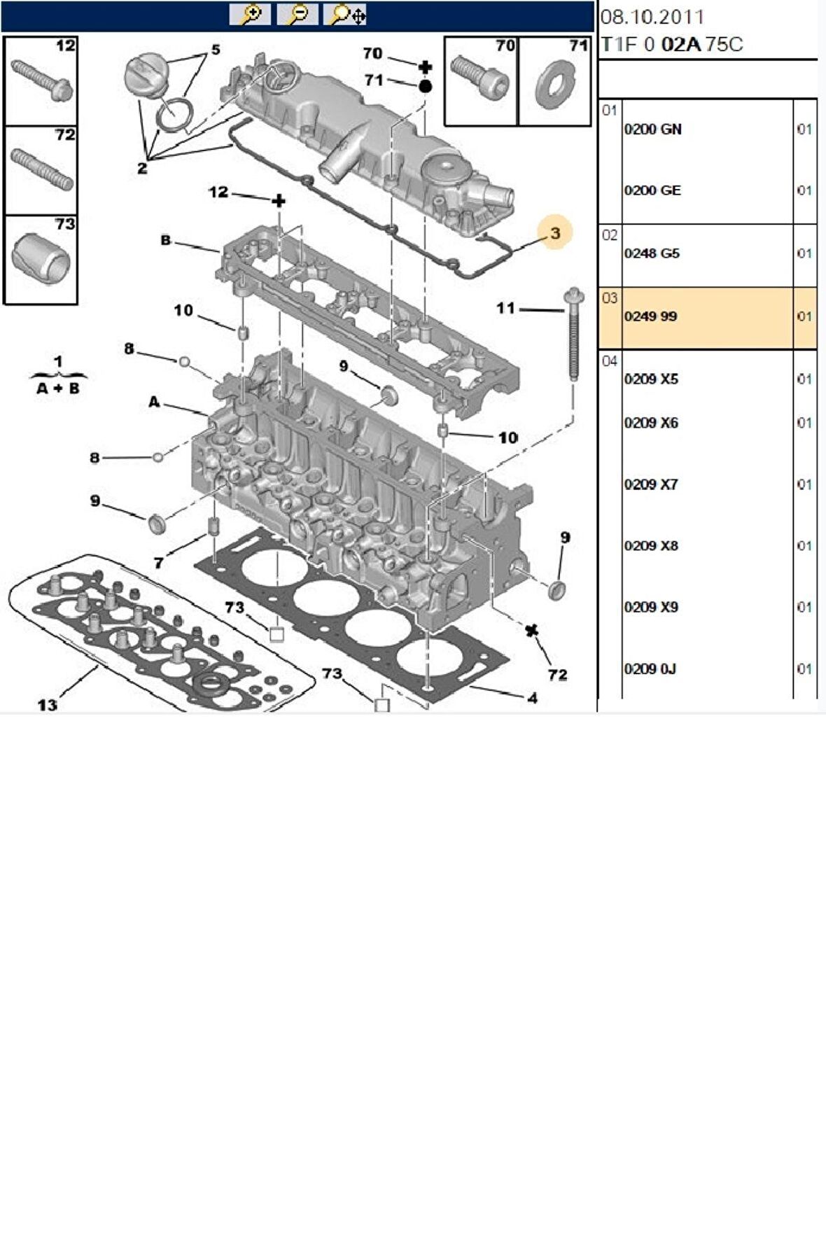 Üst Kapak Contası Partner Berlingo Jumpy Xsara Ducato 206 306 307 406 (713439800-JM5087-024999)