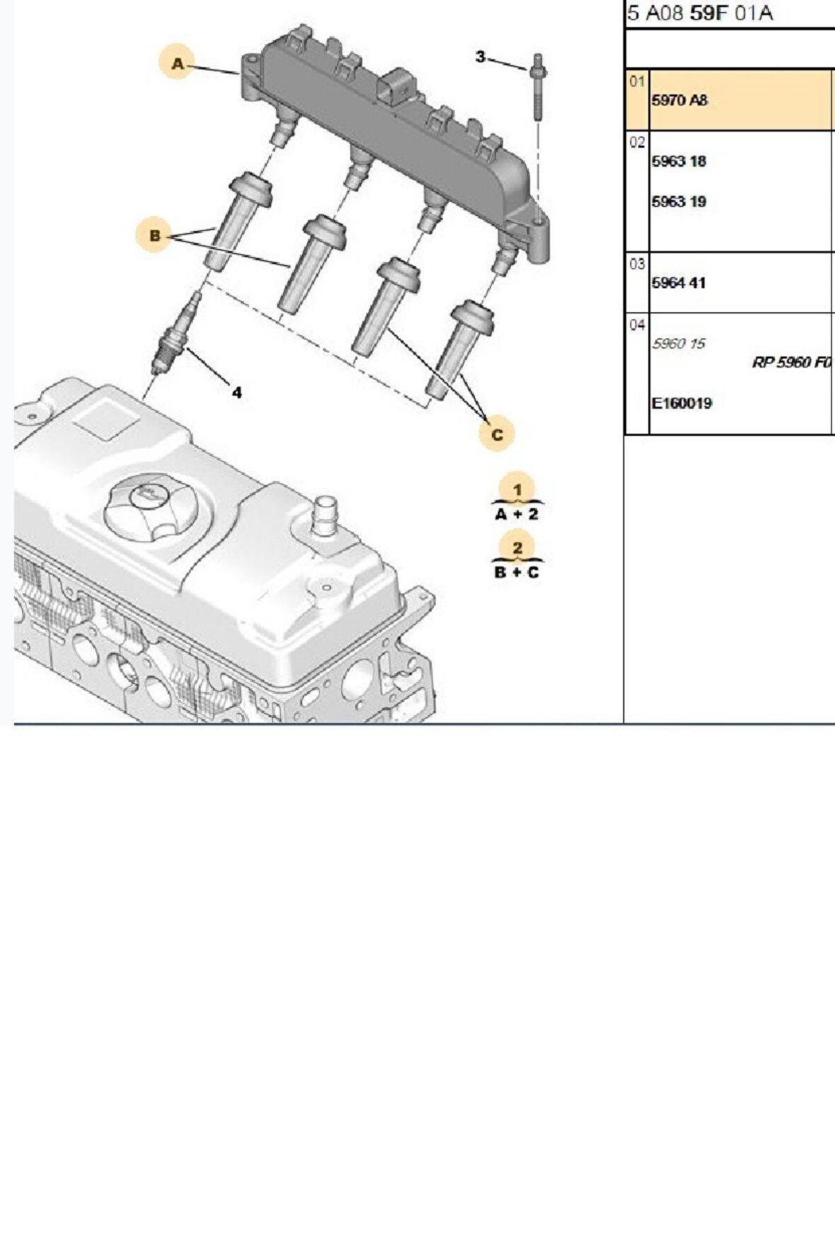 Bobin 106 206 307 Partner (1543022-5970A8)