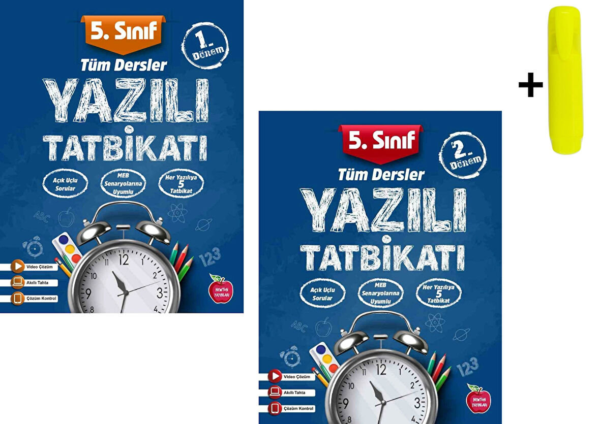 Newton Yayınları 5.Sınıf Yazılı Tatbikatı 1.Dönem Ve 2.Dönem Tüm Dersler