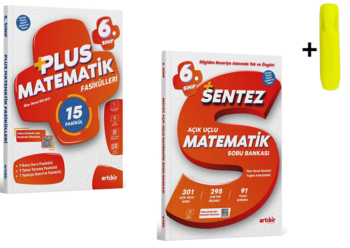 Artıbir Yayınları 6.Sınıf Plus Matematik 15 Fasikül Ve Sentez Soru Bankası